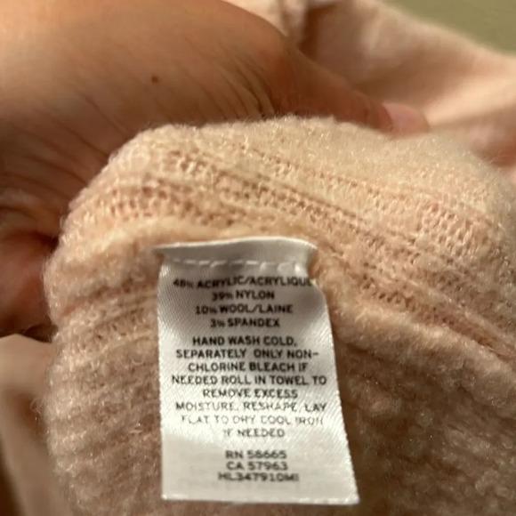 Trouve woman's long tunic light pink sweater - Picture 7 of 9